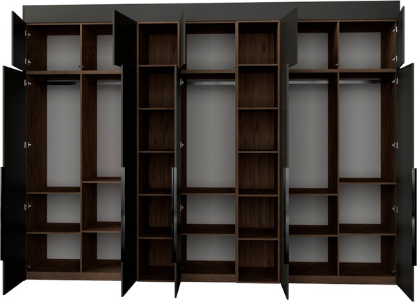 Изображение товара Шкаф Рэйгрупп Рэй S245-В17-1-WKW В17-1 (дуб веллингтон/кобальт)