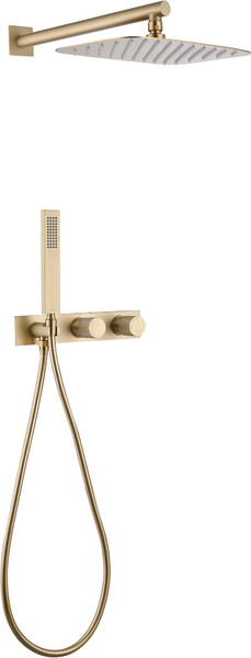 Изображение товара Душевая система со смесителем Abber Rund AF8718G (золото матовый)