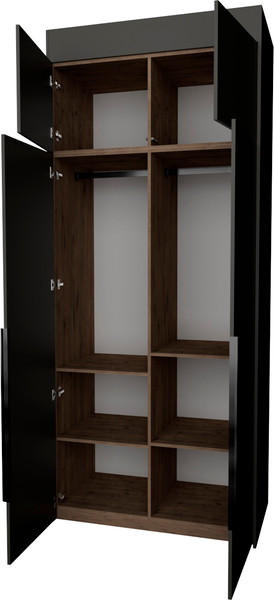 Изображение товара Шкаф Рэйгрупп Рэй S257-B3-1-WK В3-1 (дуб веллингтон/кобальт)