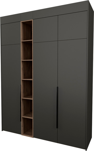 Изображение товара Шкаф Рэйгрупп Рэй S257-В7-2-WKW В7-2 (дуб веллингтон/кобальт)