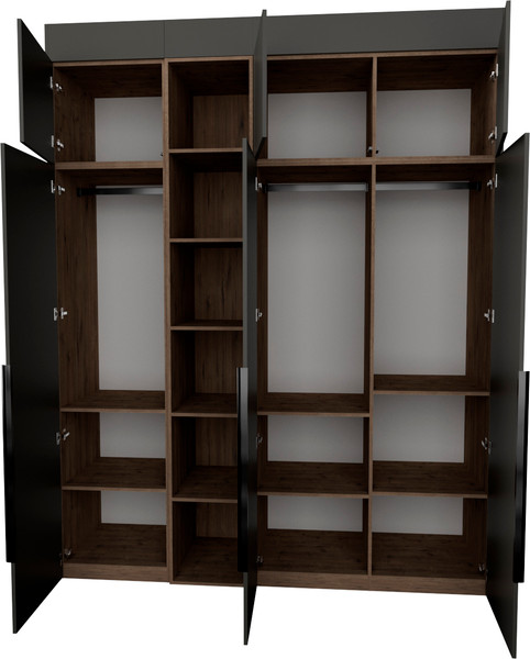 Изображение товара Шкаф Рэйгрупп Рэй S257-В8-1-WKW В8-1 (дуб веллингтон/кобальт)