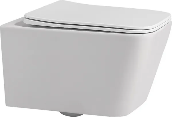 Изображение товара Унитаз подвесной с инсталляцией Abber Rechteck AC1201-AC0105-AC0120MCH (с кнопкой смыва)