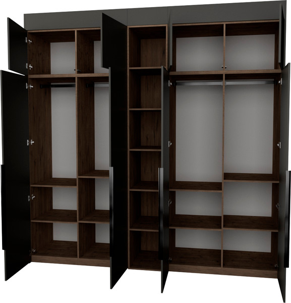 Изображение товара Шкаф Рэйгрупп Рэй S257-В11-1-WKW В11-1 (дуб веллингтон/кобальт)