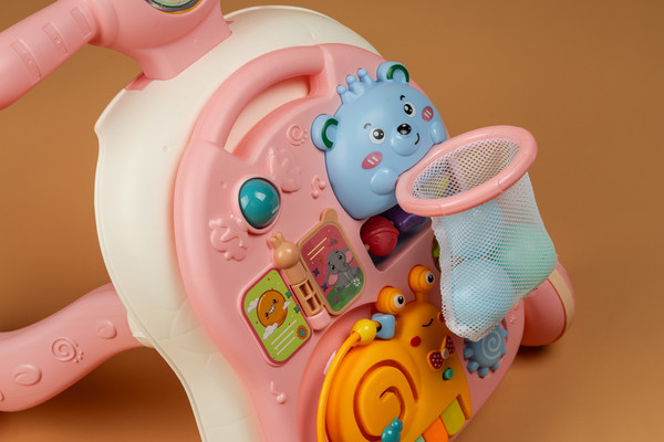 Изображение товара Ходунки-каталка Labalu Комфорт и интеллект для малышей 3 в 1 (розовый)