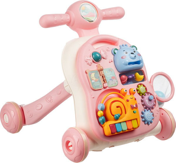 Изображение товара Ходунки-каталка Labalu Комфорт и интеллект для малышей 3 в 1 (розовый)