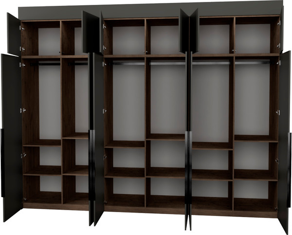 Изображение товара Шкаф Рэйгрупп Рэй S257-В15-1-WK В15-1 (дуб веллингтон/кобальт)