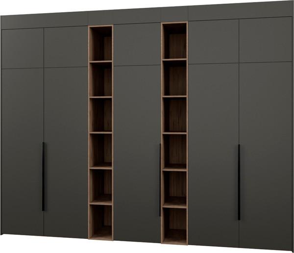 Изображение товара Шкаф Рэйгрупп Рэй S257-В16-1-WKW В16-1 (дуб веллингтон/кобальт)