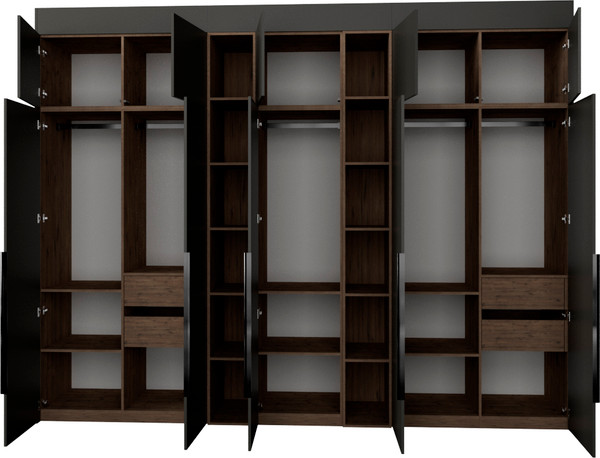 Изображение товара Шкаф Рэйгрупп Рэй S257-В16-3-WKW В16-3 (дуб веллингтон/кобальт)