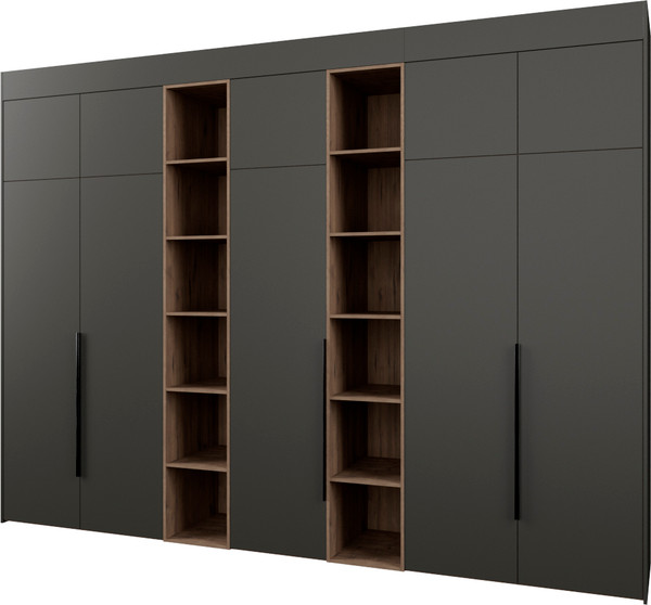 Изображение товара Шкаф Рэйгрупп Рэй S257-В17-2-WKW В17-2 (дуб веллингтон/кобальт)