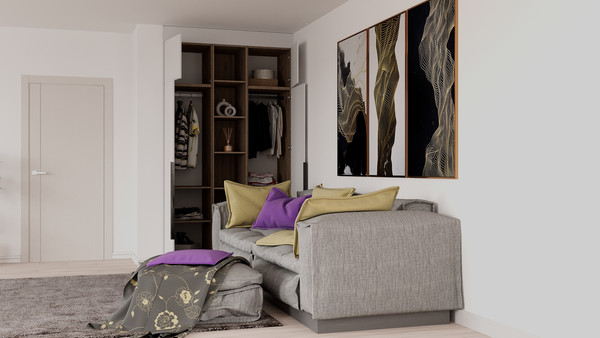 Изображение товара Шкаф Рэйгрупп Рэй S257-В5-EBЕ В5 (дуб элисон/белый премиум)