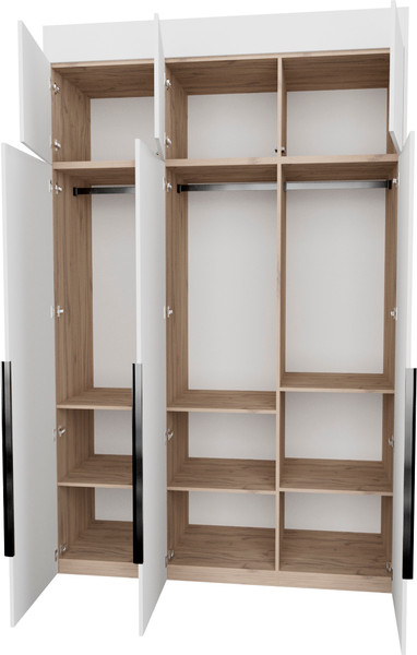 Изображение товара Шкаф Рэйгрупп Рэй S257-В6-1-EB В6-1 (дуб элисон/белый премиум)