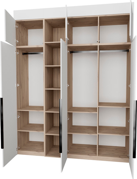 Изображение товара Шкаф Рэйгрупп Рэй S257-В8-1-EBЕ В8-1 (дуб элисон/белый премиум)