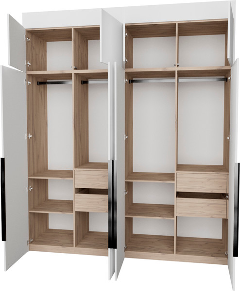 Изображение товара Шкаф Рэйгрупп Рэй S257-В9-3-EB В9-3 (дуб элисон/белый премиум)