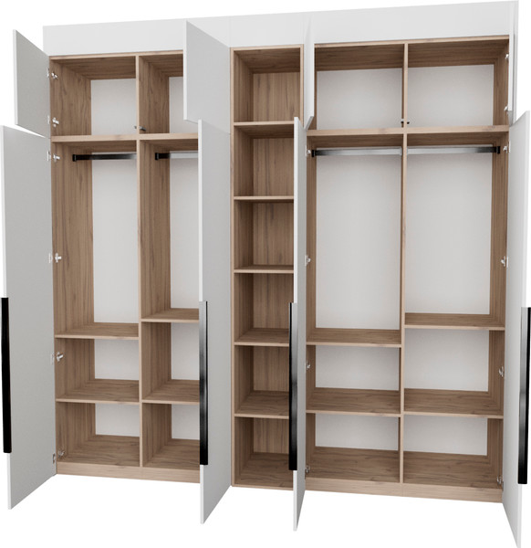 Изображение товара Шкаф Рэйгрупп Рэй S257-В11-1-EBЕ В11-1 (дуб элисон/белый премиум)