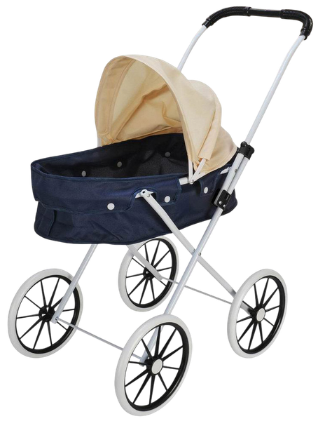 Изображение товара Коляска для куклы Labalu Eva колеса 20см (серый/бежевый)