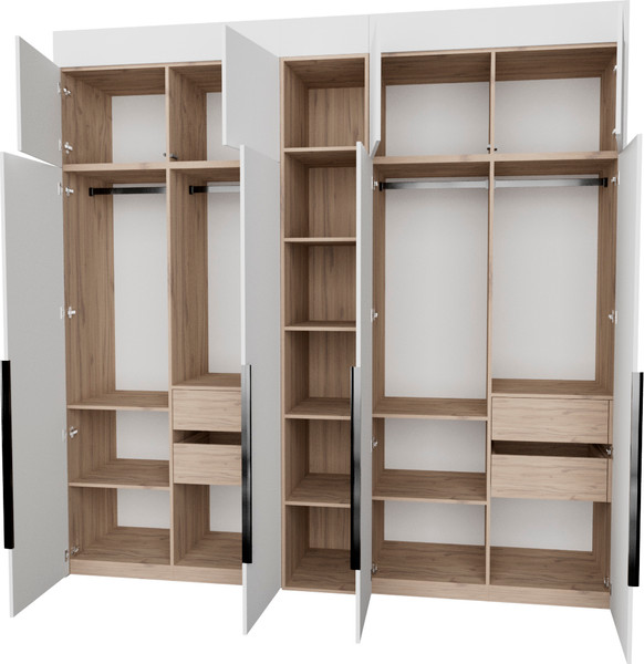 Изображение товара Шкаф Рэйгрупп Рэй S257-В11-3-EBЕ В11-3 (дуб элисон/белый премиум)