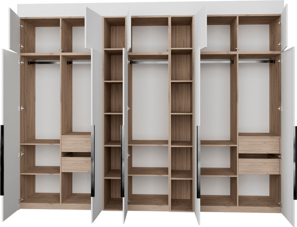 Изображение товара Шкаф Рэйгрупп Рэй S257-В16-3-EBЕ В16-3 (дуб элисон/белый премиум)