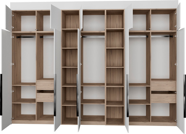 Изображение товара Шкаф Рэйгрупп Рэй S257-В17-3-EBЕ В17-3 (дуб элисон/белый премиум)