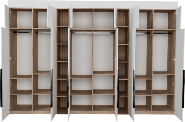 Изображение товара Шкаф Рэйгрупп Рэй S257-В18-1-EBЕ В18-1 (дуб элисон/белый премиум)