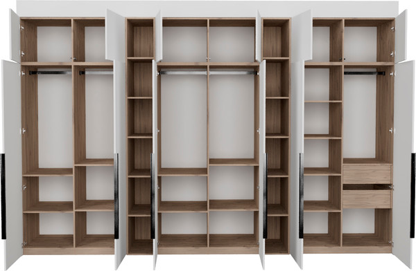 Изображение товара Шкаф Рэйгрупп Рэй S257-В18-2-EBЕ В18-2 (дуб элисон/белый премиум)