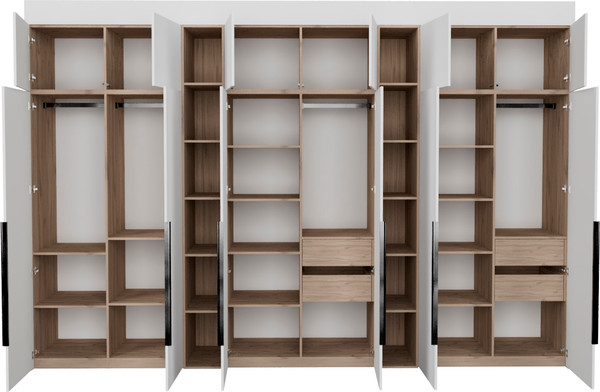 Изображение товара Шкаф Рэйгрупп Рэй S257-В18-3-EBЕ В18-3 (дуб элисон/белый премиум)