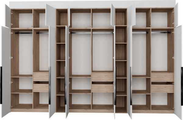 Изображение товара Шкаф Рэйгрупп Рэй S257-В18-4-EBЕ В18-4 (дуб элисон/белый премиум)