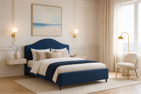 Изображение товара Полуторная кровать Sonit Dana 120x200 шенилл Eclipse (15 синий)