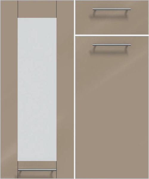 Изображение товара Кухонный гарнитур Интерлиния Мила Пластик 1.2x2.0 (дуб эпоксид/туманный глянец/опал светлый)