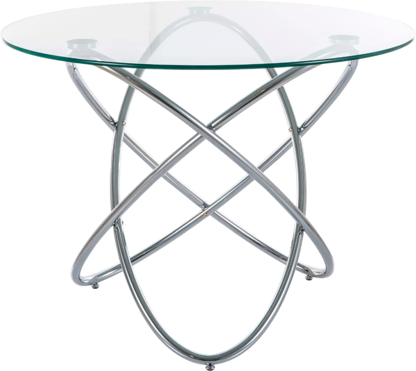 Изображение товара Обеденный стол Signal Orbit 100 (прозрачный/хром)
