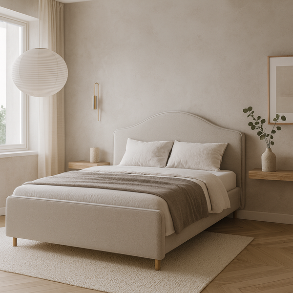 Изображение товара Полуторная кровать Sonit Dana 140x200 велюр River (01 крем)