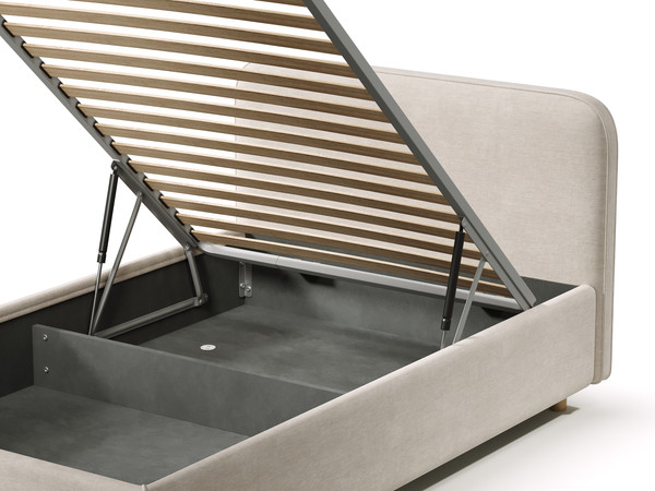 Изображение товара Полуторная кровать Sonit Mia 140x200 с ПМ шенилл Eclipse  (01 светло-бежевый)