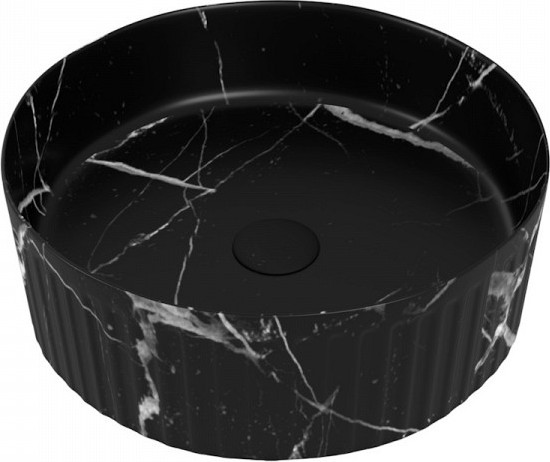 Изображение товара Умывальник Teymi Martta D37 / T52183 (мрамор черный матовый)