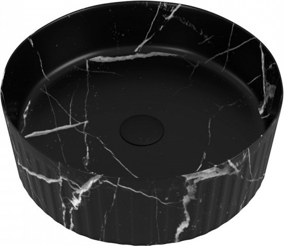 Изображение товара Умывальник Teymi Martta D37 / T52183 (мрамор черный матовый)
