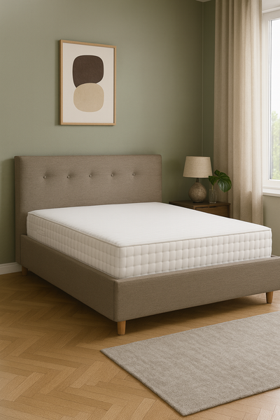 Изображение товара Двуспальная кровать Sonit Mira 140x200 шенилл Eclipse (02 пыльная роза)