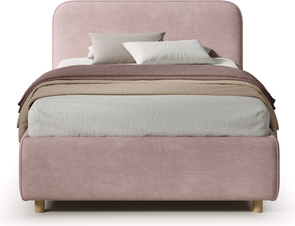 Изображение товара Двуспальная кровать Sonit Mia 160x200 шенилл Eclipse (02 пыльная роза)