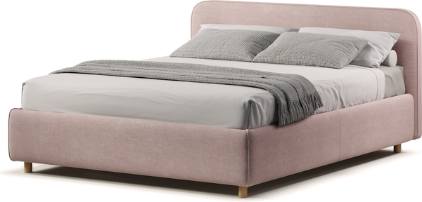 Изображение товара Двуспальная кровать Sonit Mia 160x200 с ПМ шенилл Eclipse  (02 пыльная роза)
