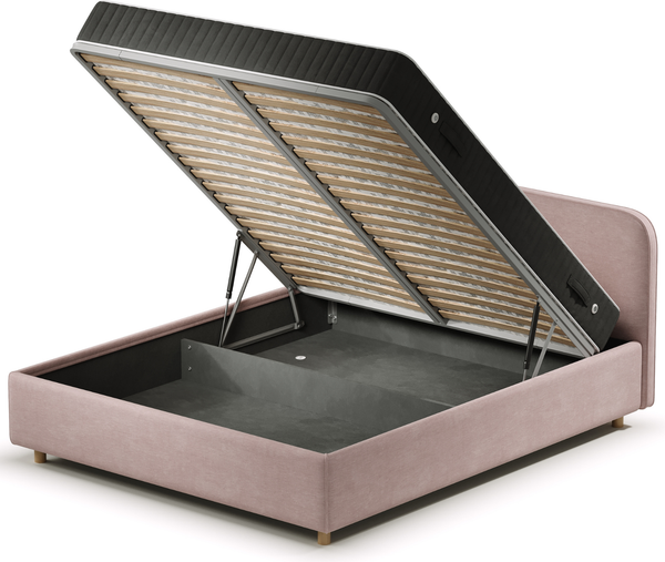 Изображение товара Двуспальная кровать Sonit Mia 160x200 с ПМ шенилл Eclipse  (02 пыльная роза)