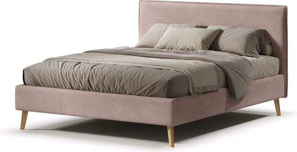Изображение товара Двуспальная кровать Sonit Narsis 160x200 шенилл Eclipse  (02 пыльная роза)