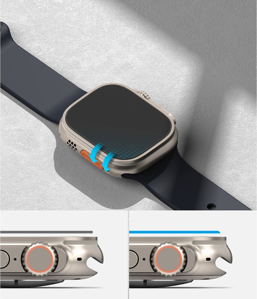 Изображение товара Защитное стекло для умных часов Ringke ID FC Glass для Apple Watch Ultra (4шт, Clear)