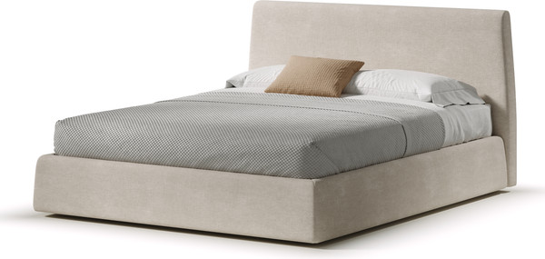 Изображение товара Двуспальная кровать Sonit Pegaso 160x200 с ПМ шенилл Eclipse  (01 светло-бежевый)