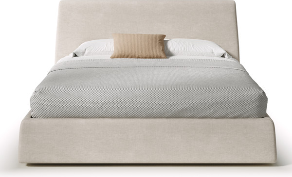 Изображение товара Двуспальная кровать Sonit Pegaso 160x200 с ПМ шенилл Eclipse  (01 светло-бежевый)