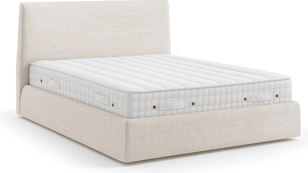 Изображение товара Двуспальная кровать Sonit Pegaso 160x200 с ПМ велюр River  (03 бежевый)