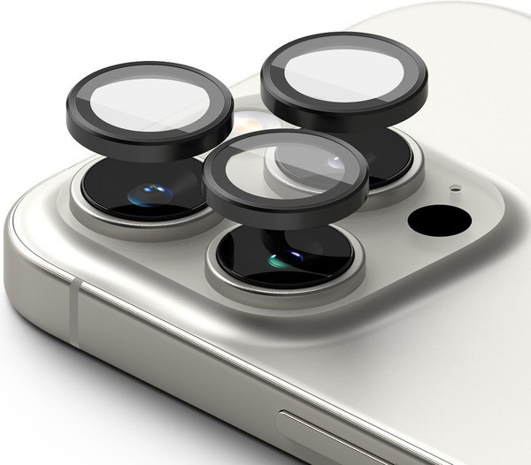 Изображение товара Защитное стекло для камеры телефона Ringke Camera Frame Protector для iPhone 16 Pro/16 Pro Max (2шт, черный)