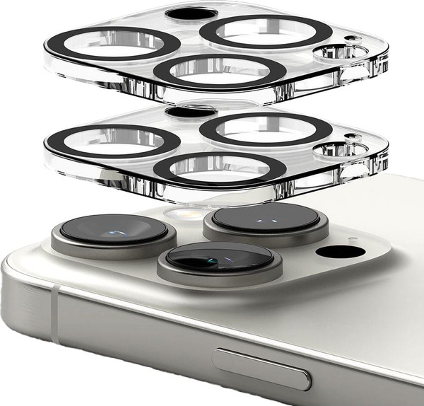 Изображение товара Защитное стекло для камеры телефона Ringke Camera Protector для iPhone 16 Pro/16 Pro Max (2шт, Clear)