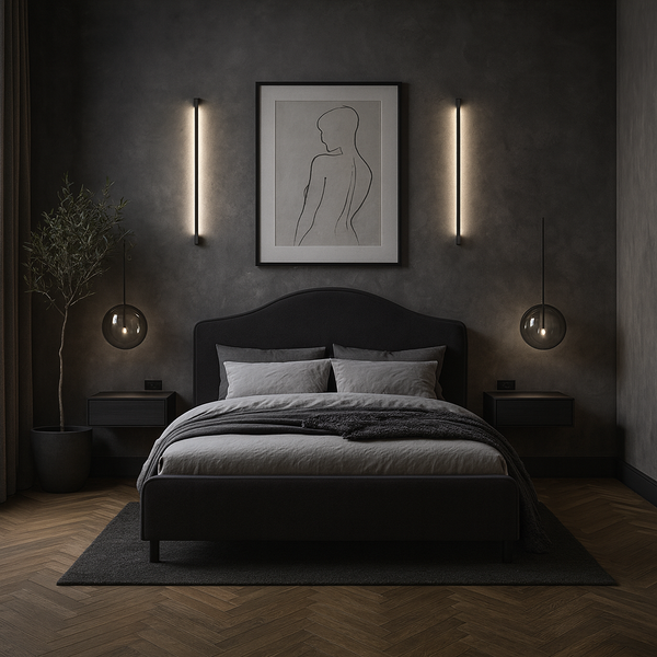 Изображение товара Двуспальная кровать Sonit Dana 180x200 шенилл Eclipse (07 светло-серый)