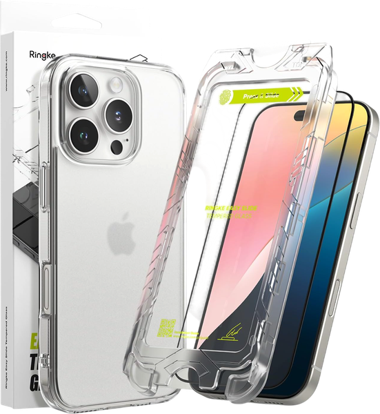 Изображение товара Защитное стекло для телефона Ringke Easy Slide для Iphone 16 Pro Max (2шт, черный)