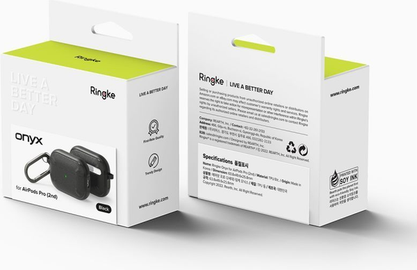 Изображение товара Чехол для наушников Ringke Onyx для Airpods Pro 1/2 (черный)
