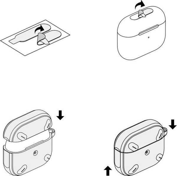 Изображение товара Чехол для наушников Ringke Onyx для Airpods Pro 1/2 (черный)