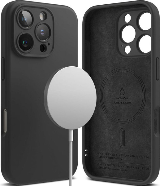 Изображение товара Чехол-накладка Ringke Silicone Magnetic Magsafe для iPhone 16 Pro Max (черный матовый)
