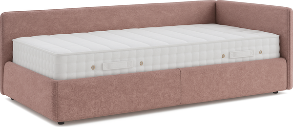 Изображение товара Кровать-тахта Sonit Nicole правый 90x200 шенилл Eclipse (02 пыльная роза)